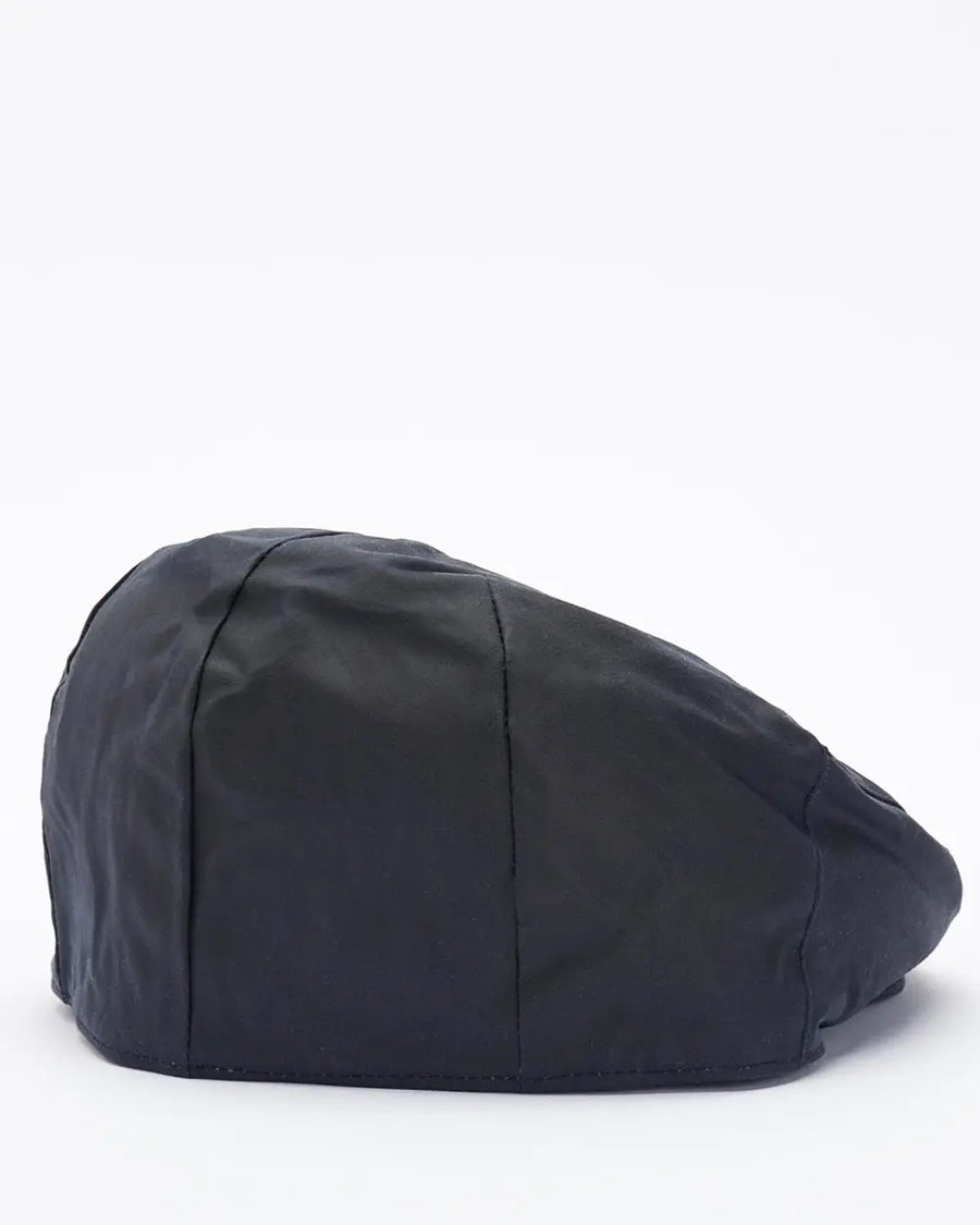 Barbour Wax Flat Cap - Navy