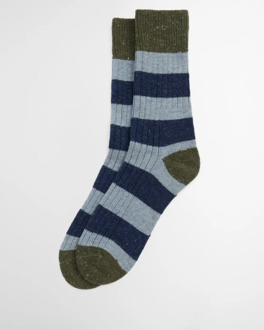 Barbour Houghton Stripe Socks - Blue