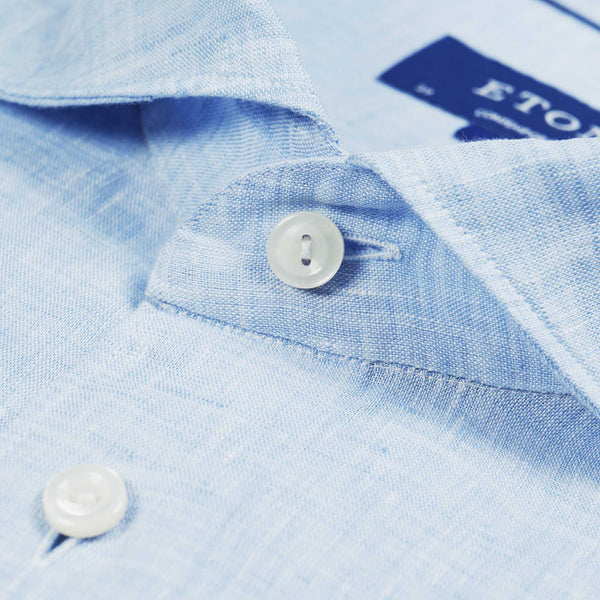 Eton Linen Shirt - Blue