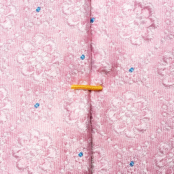 Eton Floral Print Silk Tie - Pink