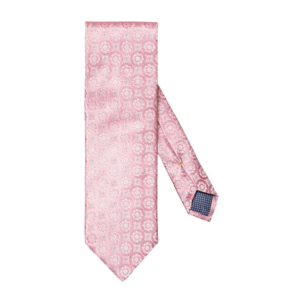 Eton Floral Print Silk Tie - Pink