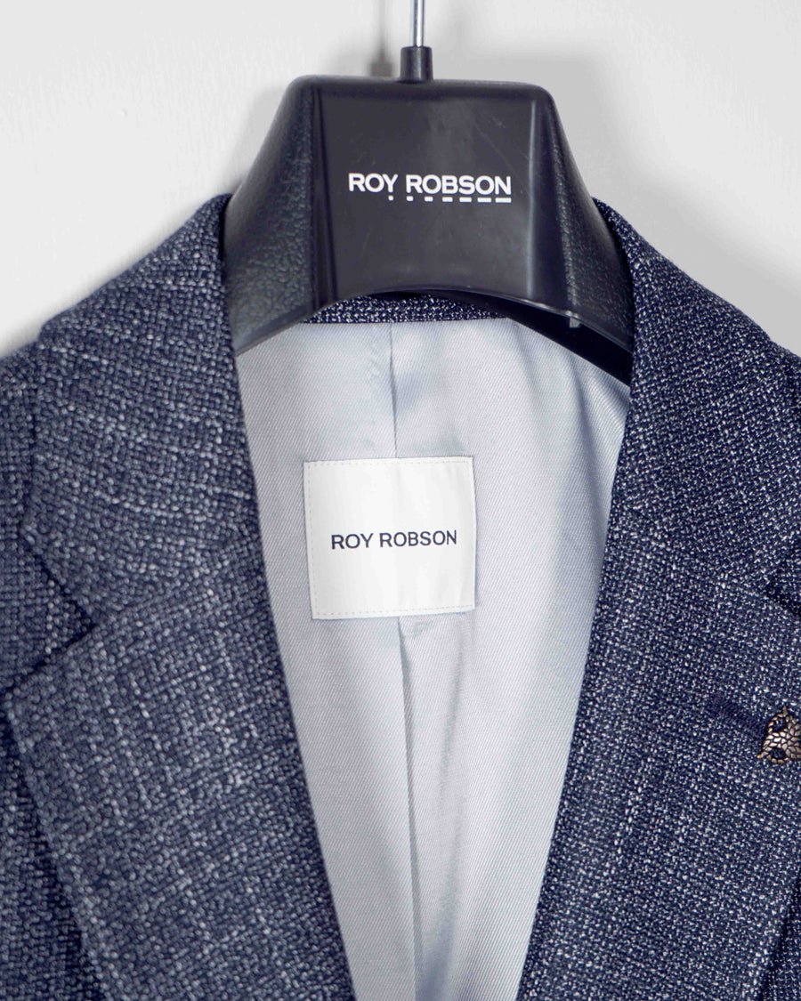 Roy Robson Linen Blend Summer Blazer - Blue