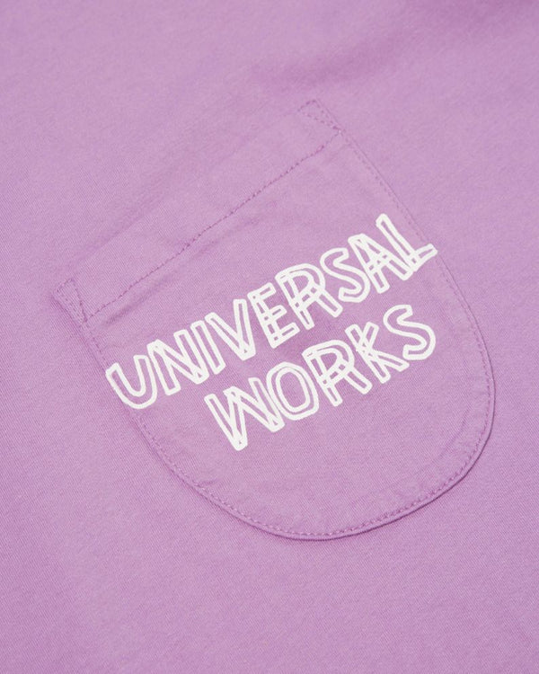 Universal Works Print Pocket Tee - Lilac