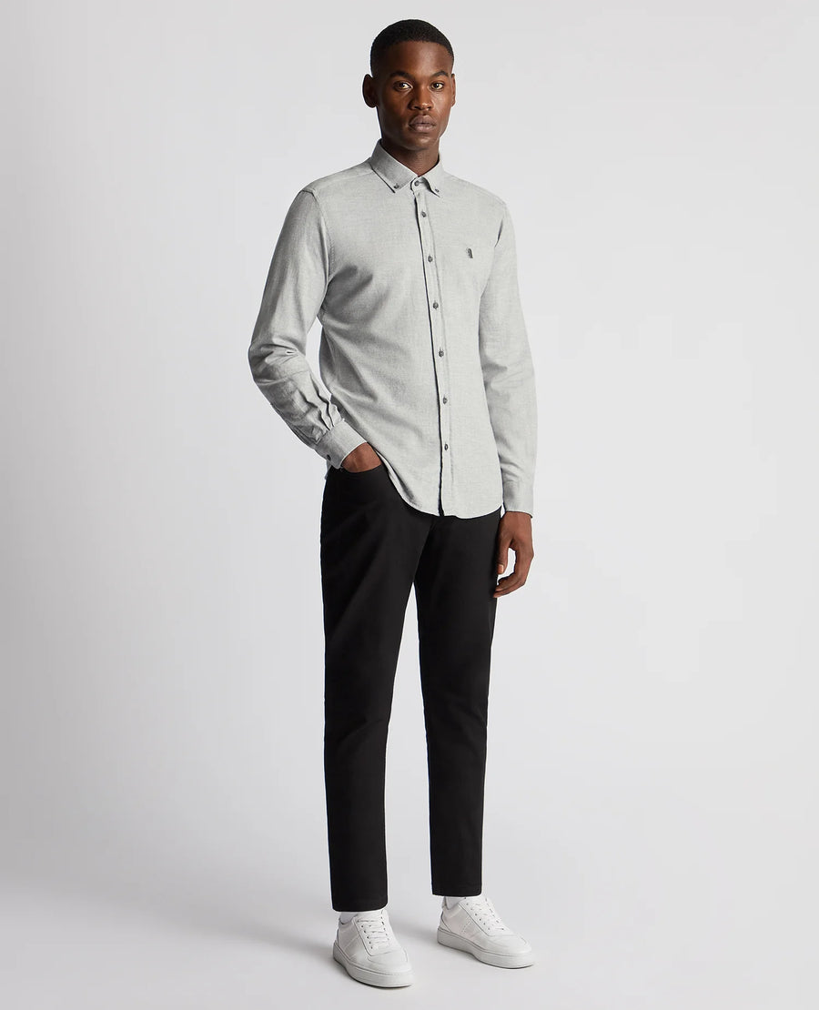 Remus Uomo Tapered Fit Casual Shirt - Grey