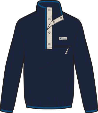 Columbia Helvetia™ II Half Snap Fleece - Navy