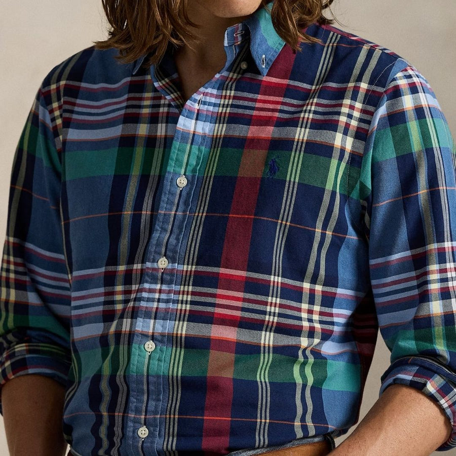 Polo Ralph Lauren Custom Fit Plaid Oxford Shirt - Multi
