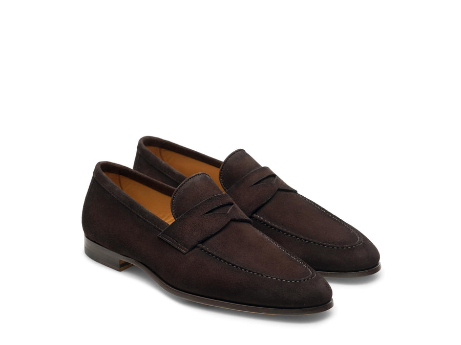 Magnanni Diezma II Suede Penny Loafer - Brown
