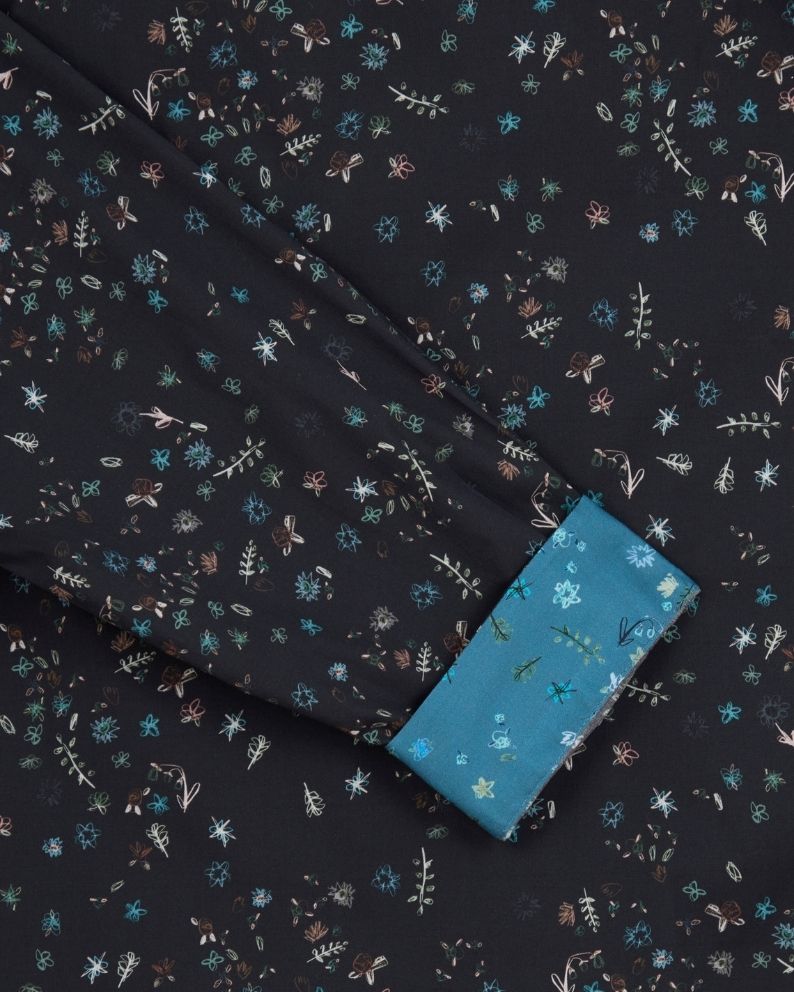 Paul Smith Tailored Fit Printed Shirt – Navy