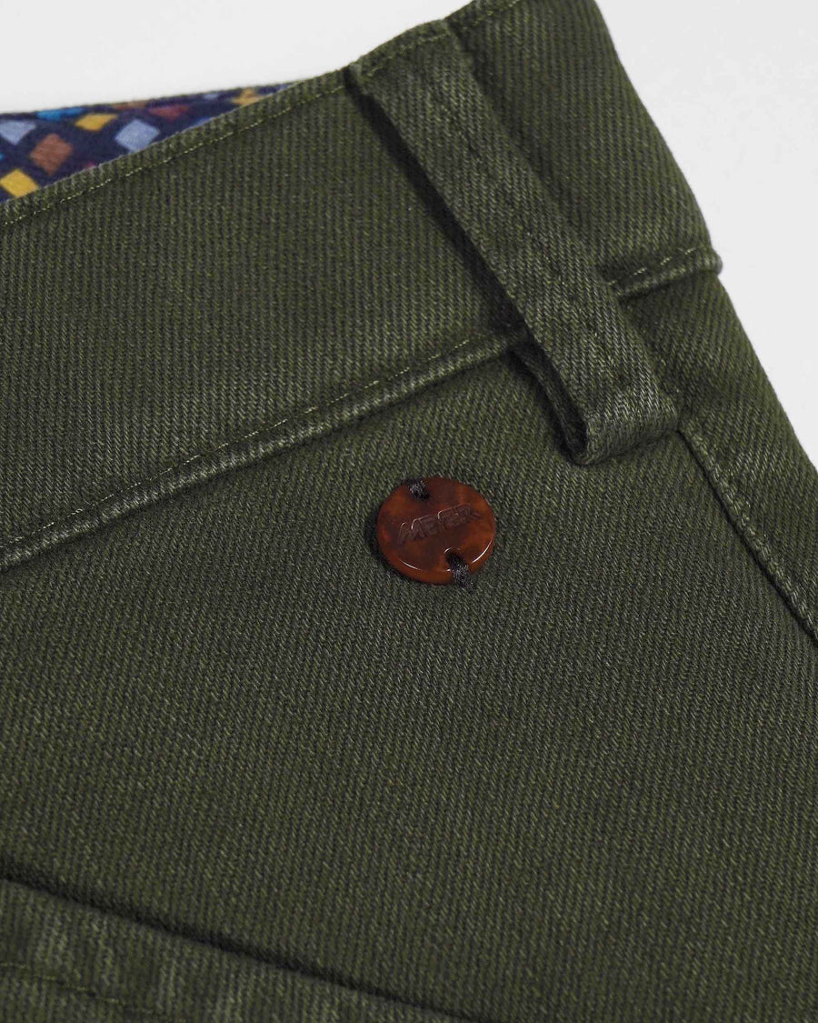 Meyer Chicago Organic Cotton Chino Trousers – Green