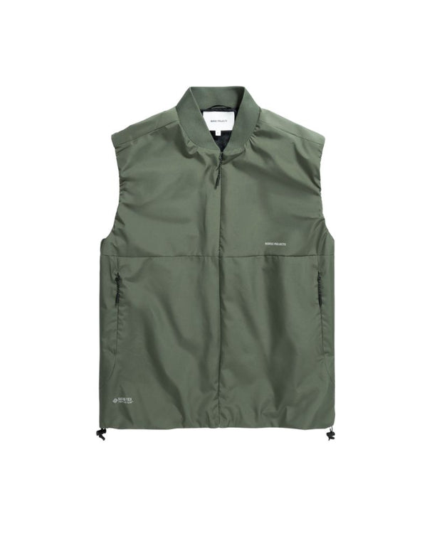 Norse Projects Gore-Tex Infinium Bomber Gilet - Green