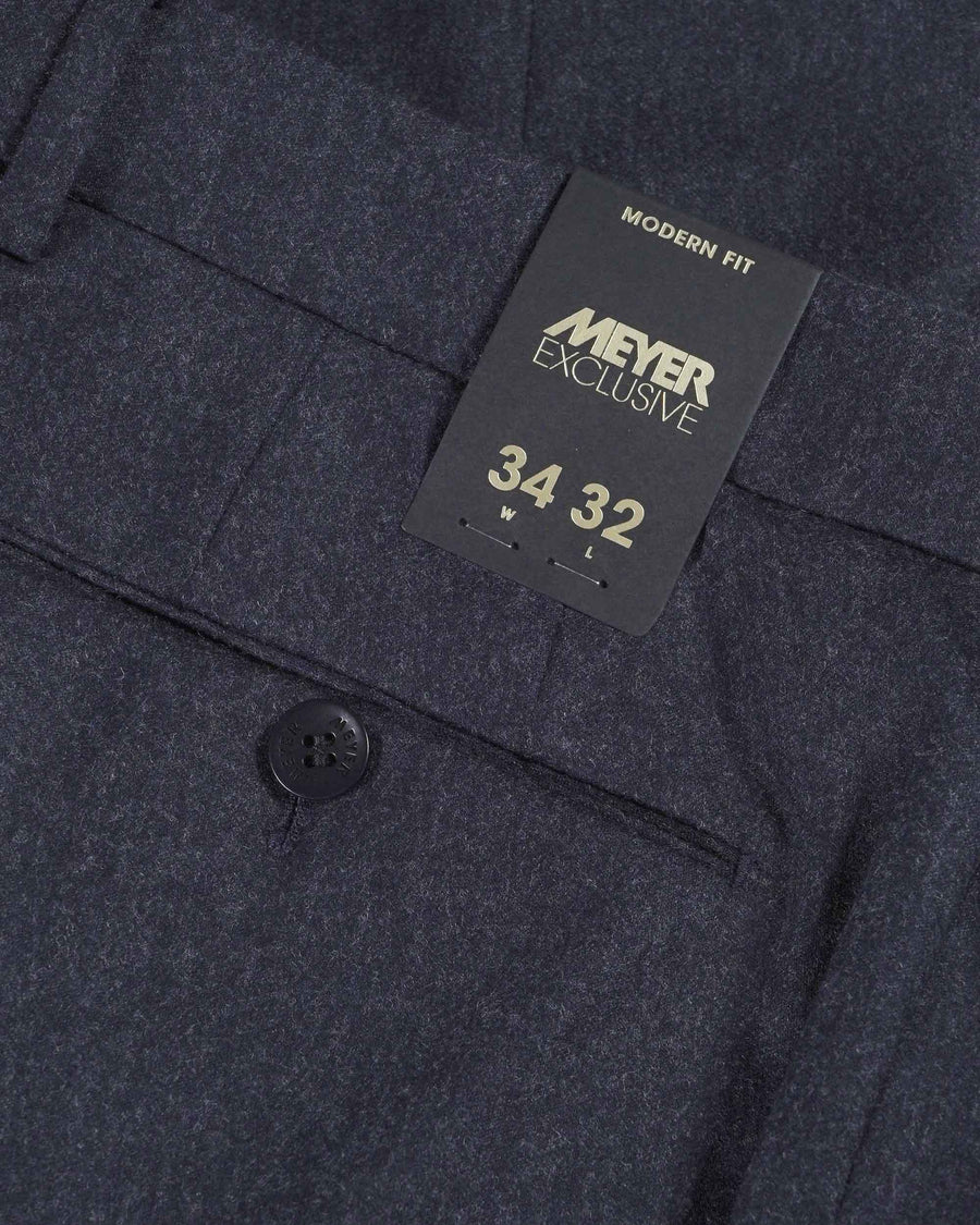 Meyer Bonn Ultimate Flannel Trousers – Blue