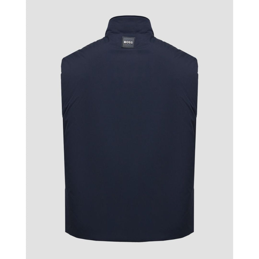 BOSS Black H-Carens Zip-Through Gilet – Navy