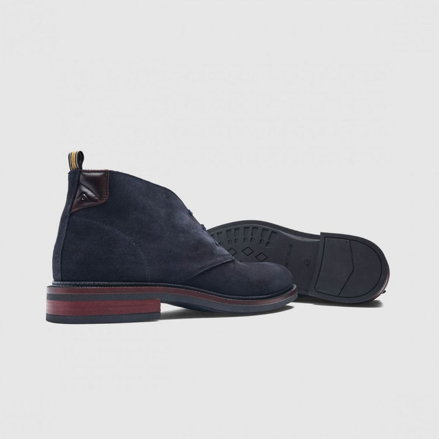 Ambitious Gali Suede Lace-Up Boots – Navy