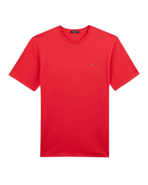 Eden Park Pima Crew Neck T-Shirt - Red