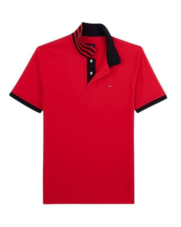 Eden Park Short Sleeved Polo Shirt - Red