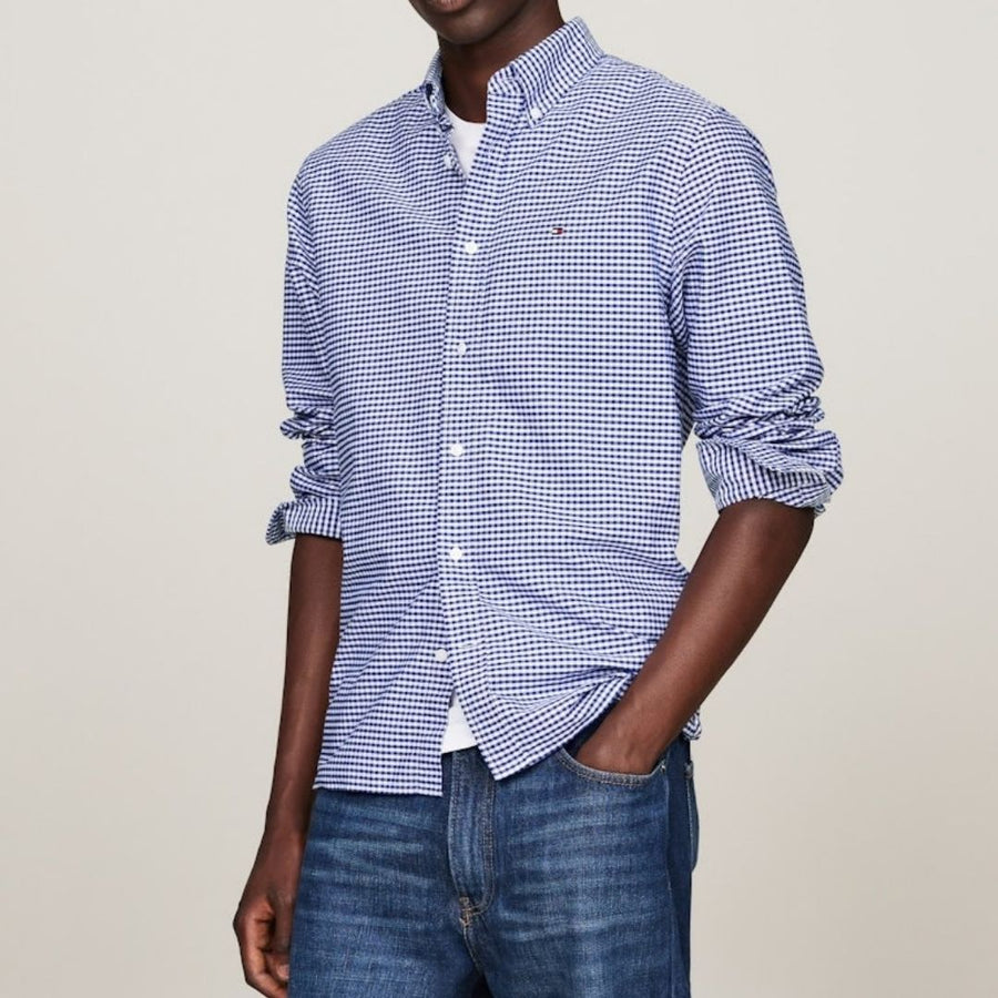 Tommy Hilfiger Heritage Oxford Gingham Regular Fit Shirt - Blue
