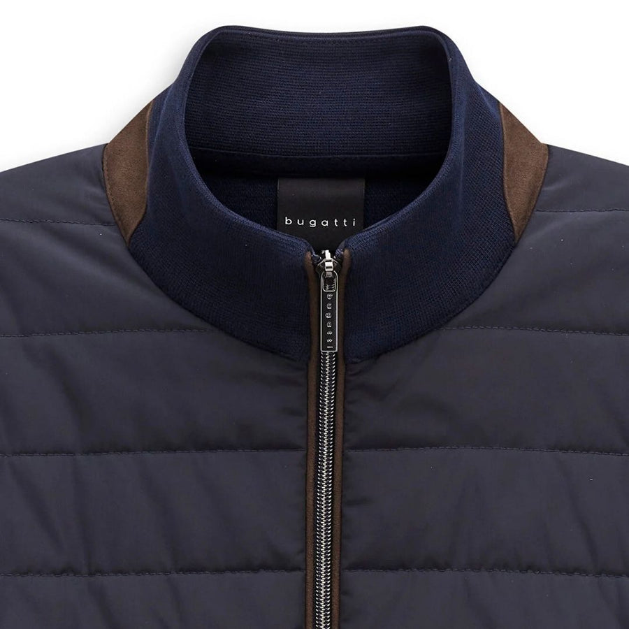 Bugatti Knitted Sweater Jacket - Navy