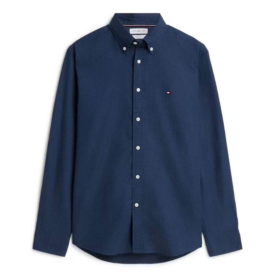 Tommy Hilfiger Dobby Structure Regular Fit Shirt – Navy