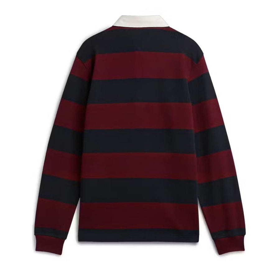 Tommy Hilfiger Essential Striped Rugby Shirt – Burgundy