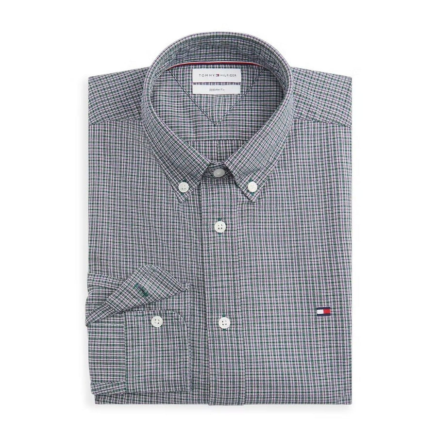 Tommy Hilfiger Heritage Oxford Tartan Regular Fit Shirt – Green