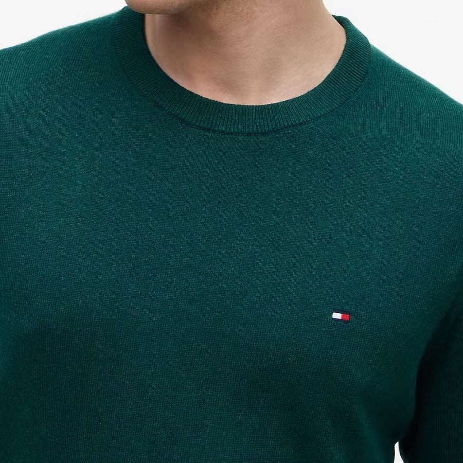 Tommy Hilfiger Pima Cotton Cashmere Crew-Neck Jumper – Green