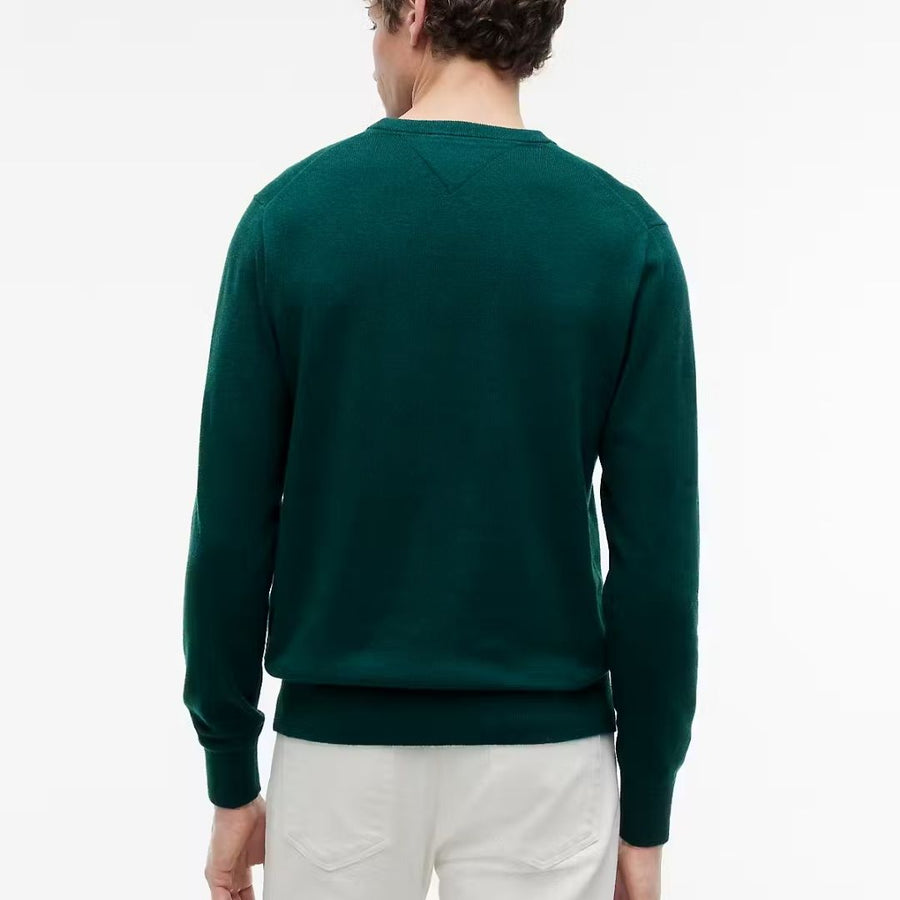 Tommy Hilfiger Pima Cotton Cashmere Crew-Neck Jumper – Green