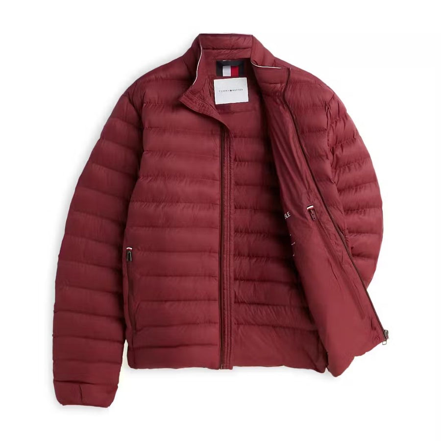 Tommy Hilfiger Packable Recycled Jacket – Burgundy