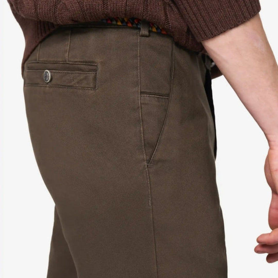MEYER New York Fine Texture Chinos – Stone