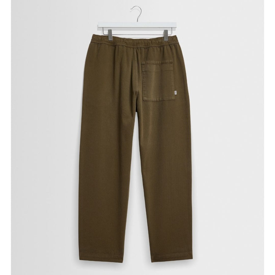 Wax London Kurt Organic Cotton Twill Trousers L30 - Dark Khaki