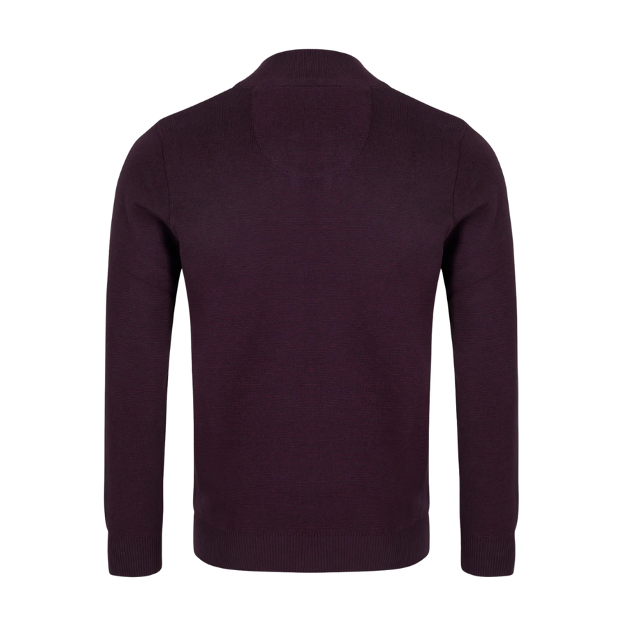Andre Inch Half Zip - Burgundy