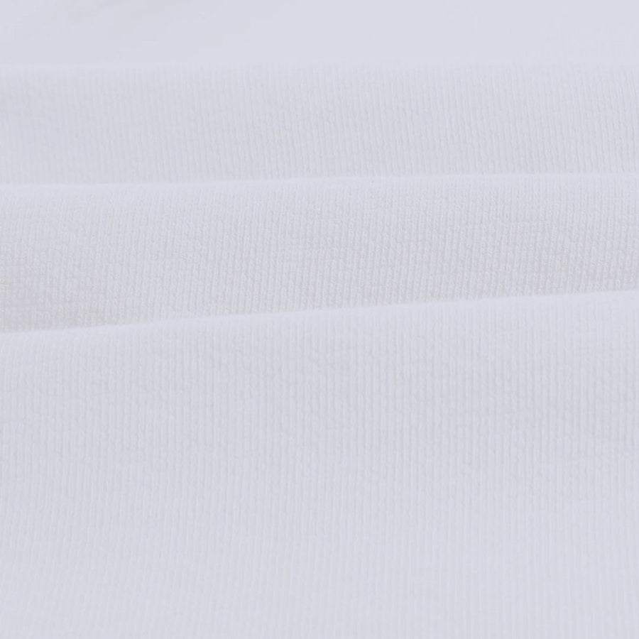 Wax London Dean Textured Organic Cotton T-Shirt - White