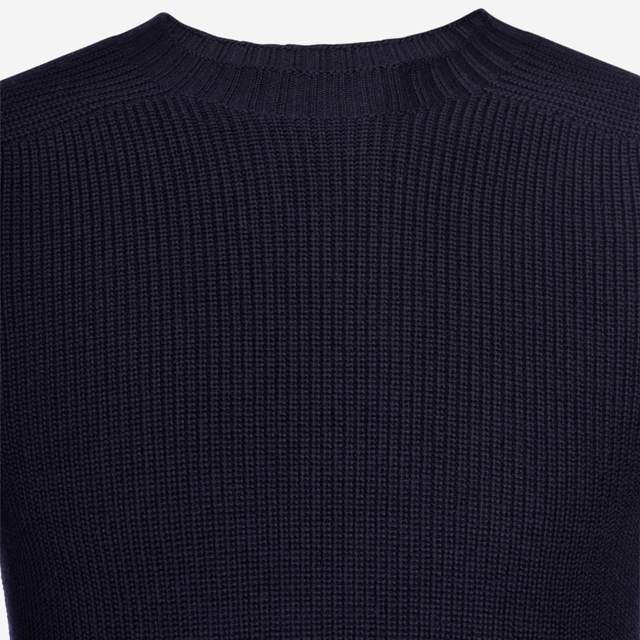 Gran Sasso Crew Neck Knit - Navy