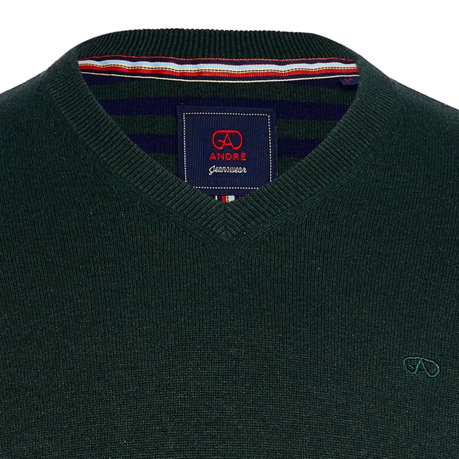 Andre Valencia V-Neck - Forest