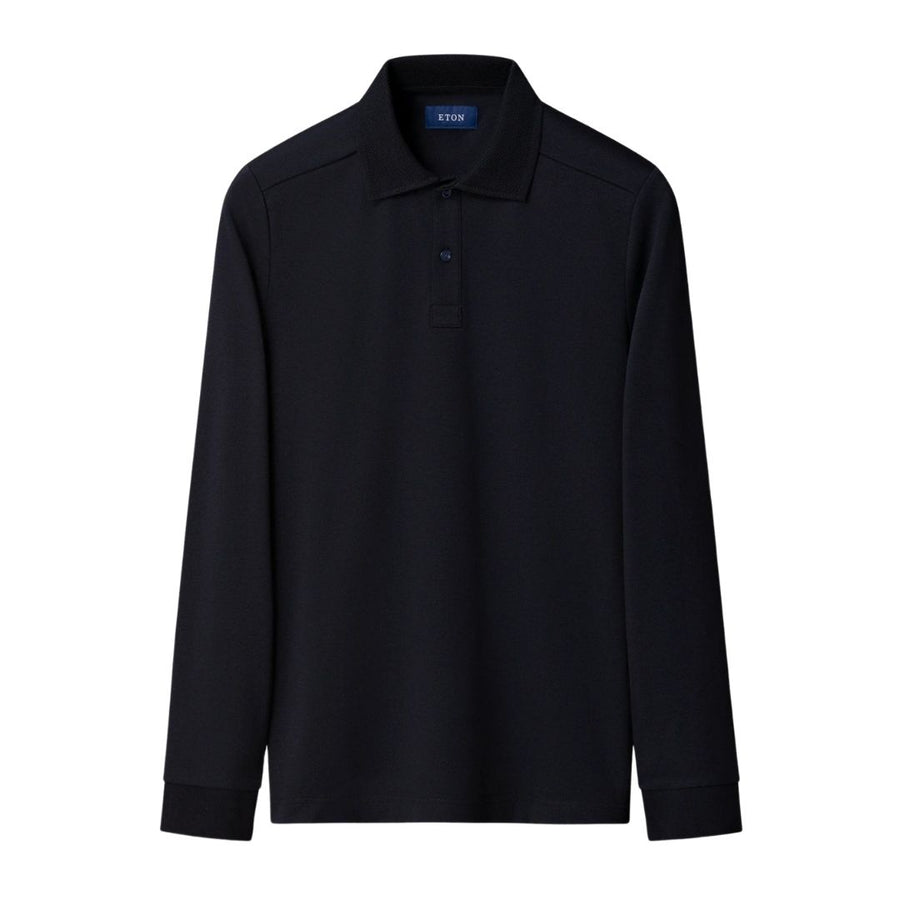 Eton Interlock Polo Shirt – Navy