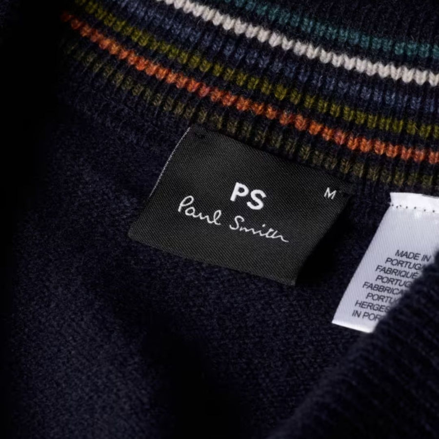 Paul Smith Merino Wool Cardigan – Navy