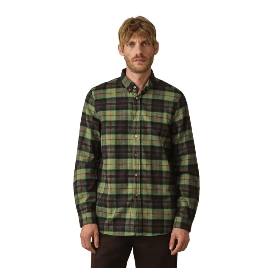 Paul Smith Regular Fit Brushed Check Shirt – Green