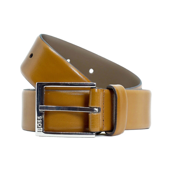 Boss 'Elloy' Smooth Leather Belt - Brown