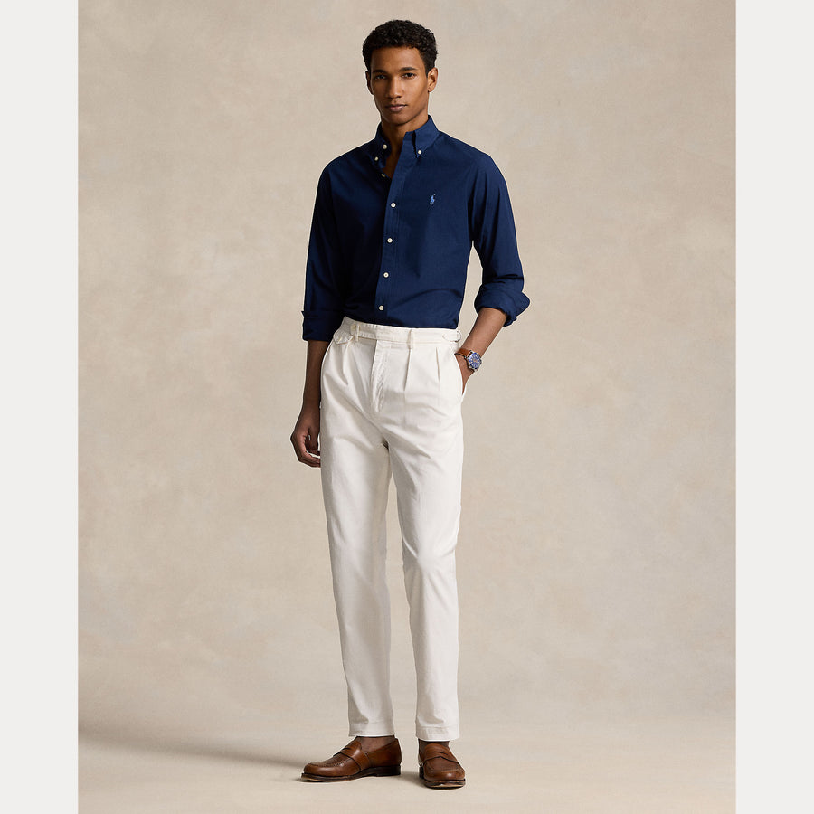 Polo Ralph Lauren Custom Fit Stretch Poplin Shirt - Navy