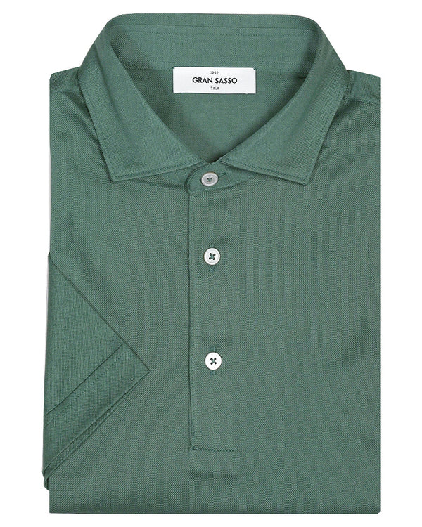 Gran Sasso Jersey Polo - Green
