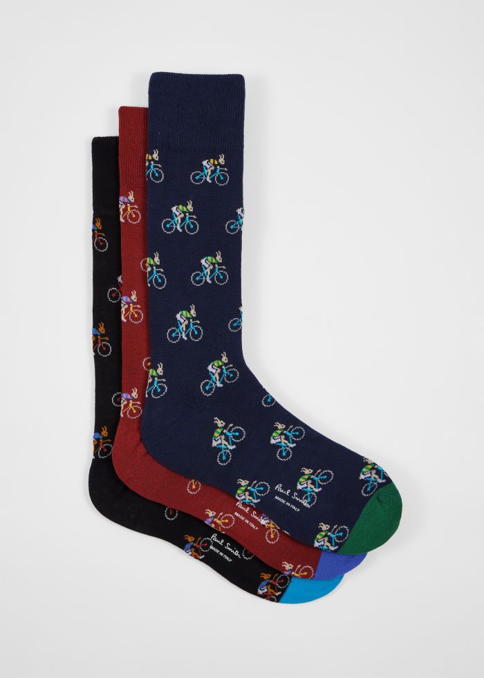 Paul Smith 3-Pack Cyclist Socks – Multi