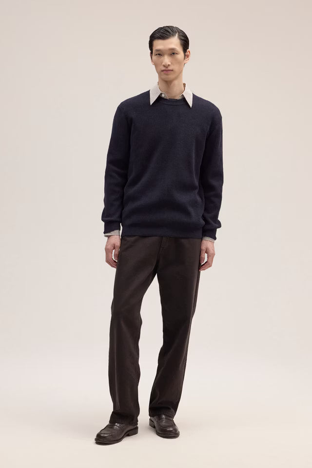 NN07 Danny 6429 Crew-Neck Knit – Navy Blue