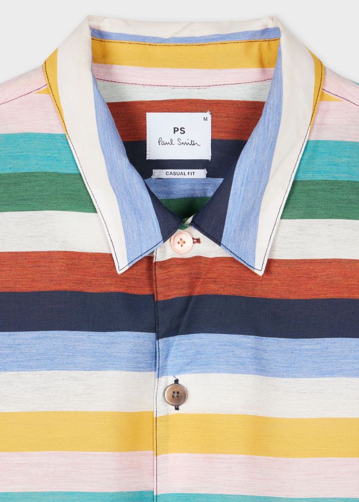 Paul Smith Striped Short-Sleeve Shirt – Multi