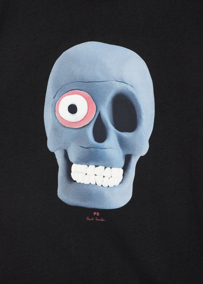 Paul Smith Skull Organic Cotton T-Shirt – Black