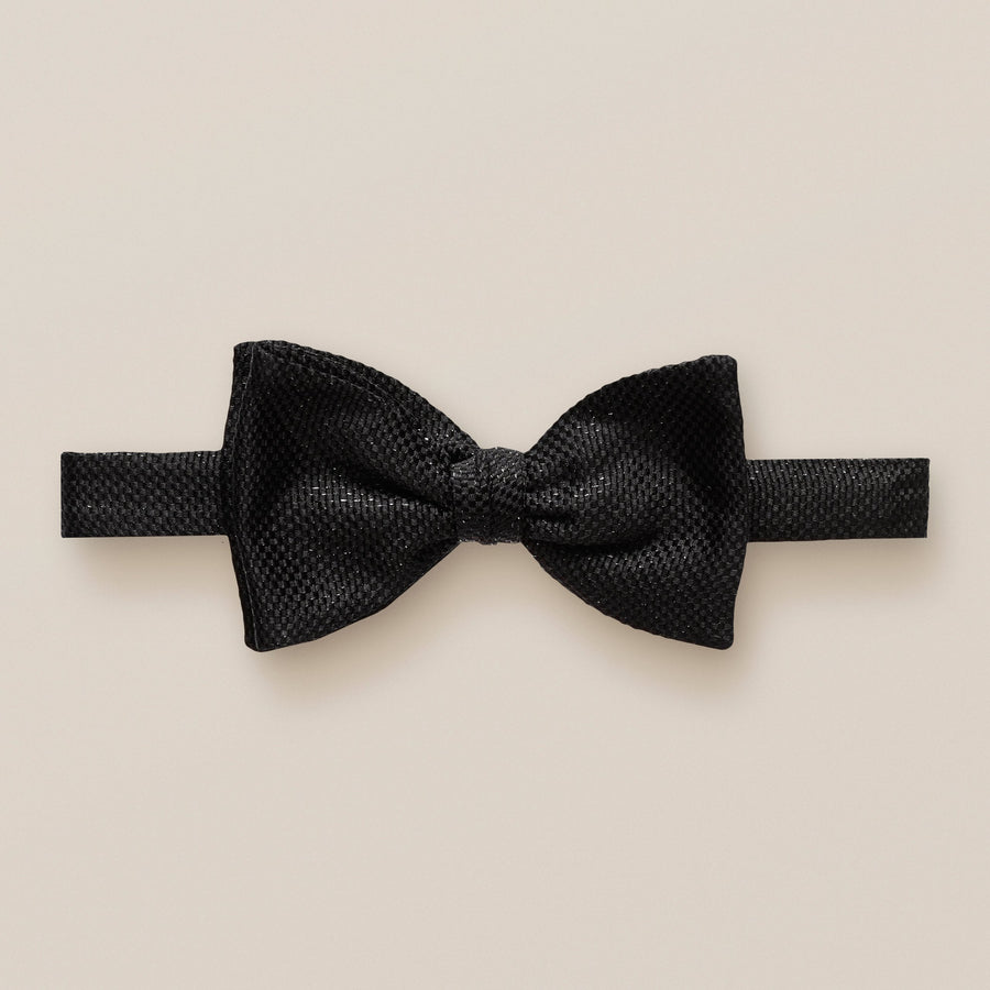 Eton Silk Bow Tie – Ready Tied – Black