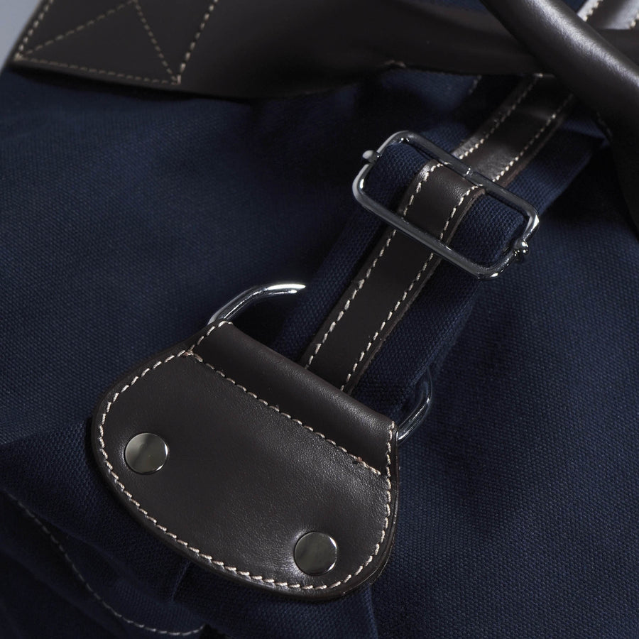 CALABRESE X GALVIN Canvas and Leather Holdall Bag - Navy