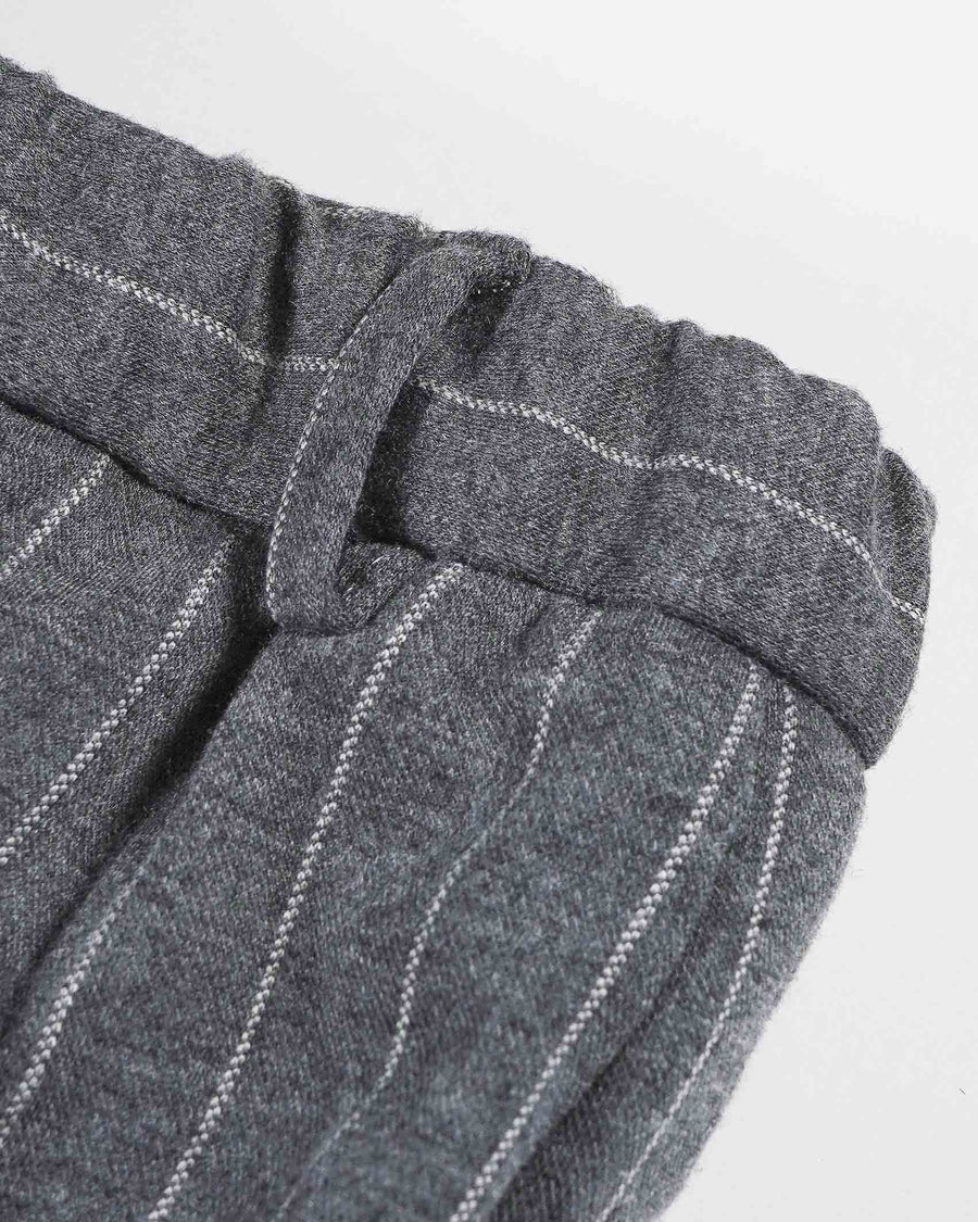 Devore Incipit Pin Stripe Double Jersey Pants - Brown