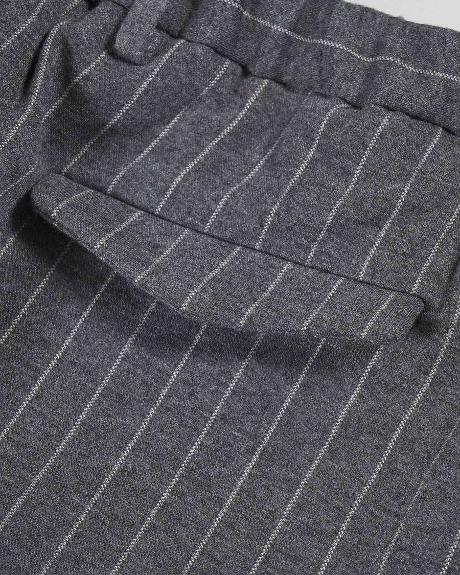 Devore Incipit Pin Stripe Double Jersey Pants - Brown