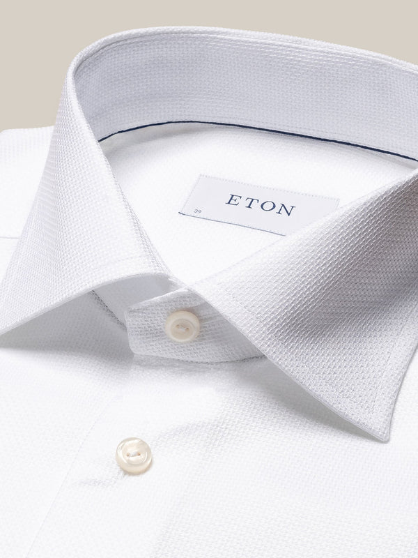 Eton Cotton-Tencel Shirt - White