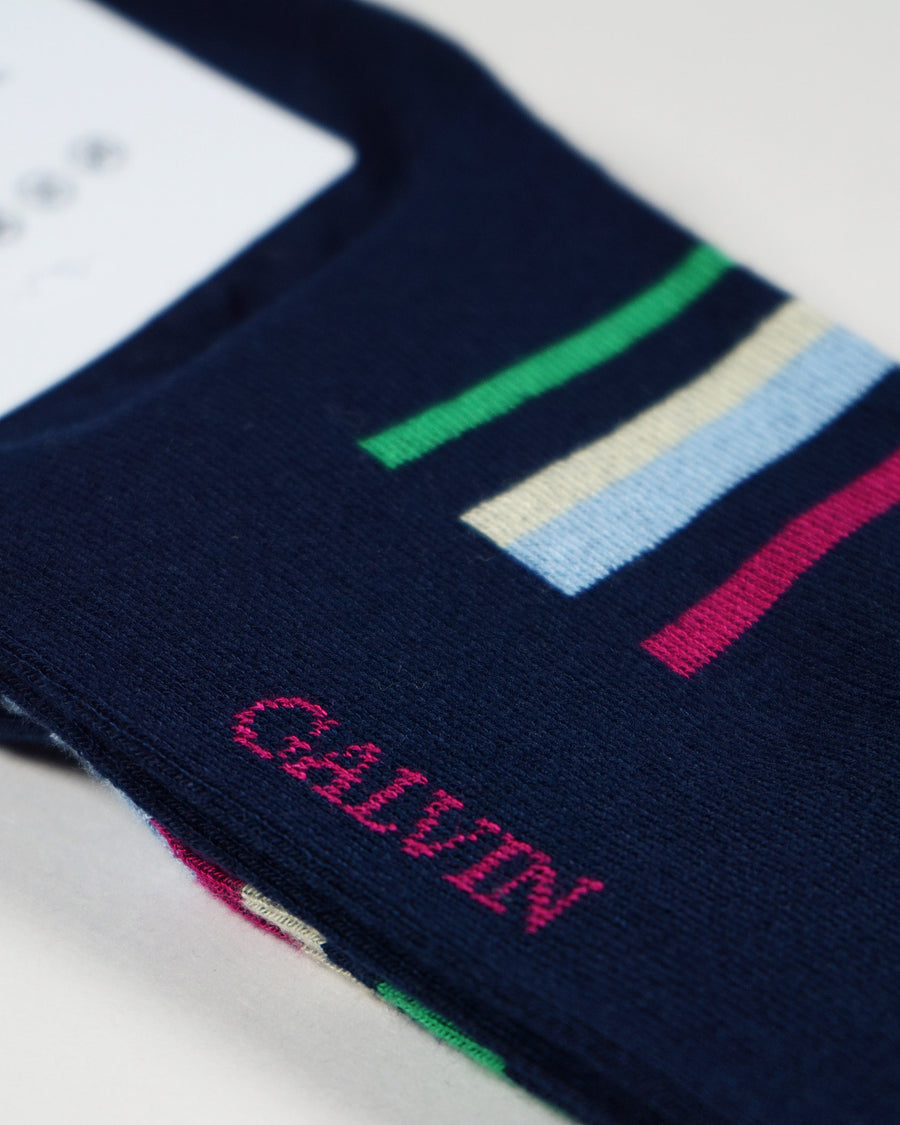 Luxury Bamboo STP Sock Navy/Multi