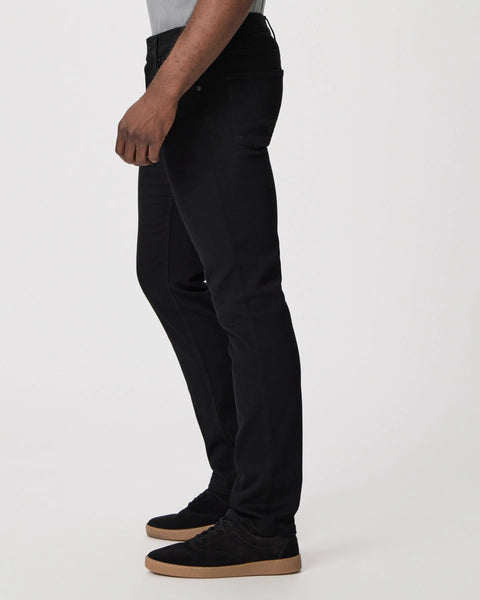 PAIGE Federal Black Shadow Slim Straight Jeans - Black